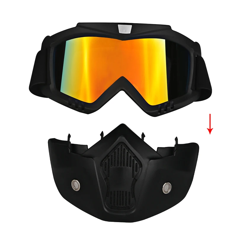 Herorider Ski Bike Motorcycle?Mask Motocross Motorbike Motor Open Face Detachable P25