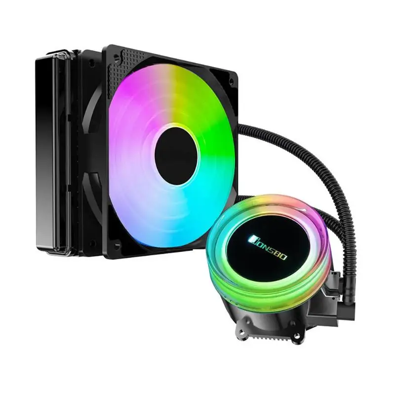 

Computer Cooler Fan TW2-120 For CPU Water Cooling Radiator Cold Head Automatically Change Color LED FAN
