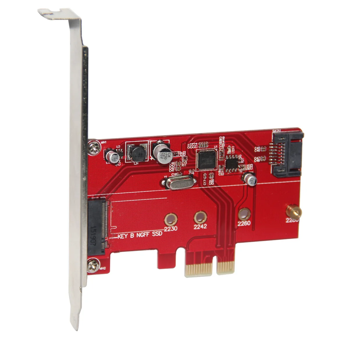 Pci Express 2 0 к Ngff/M.2 поддержка B Ключ Ssd + Sata 3 комбинированный адаптер| |