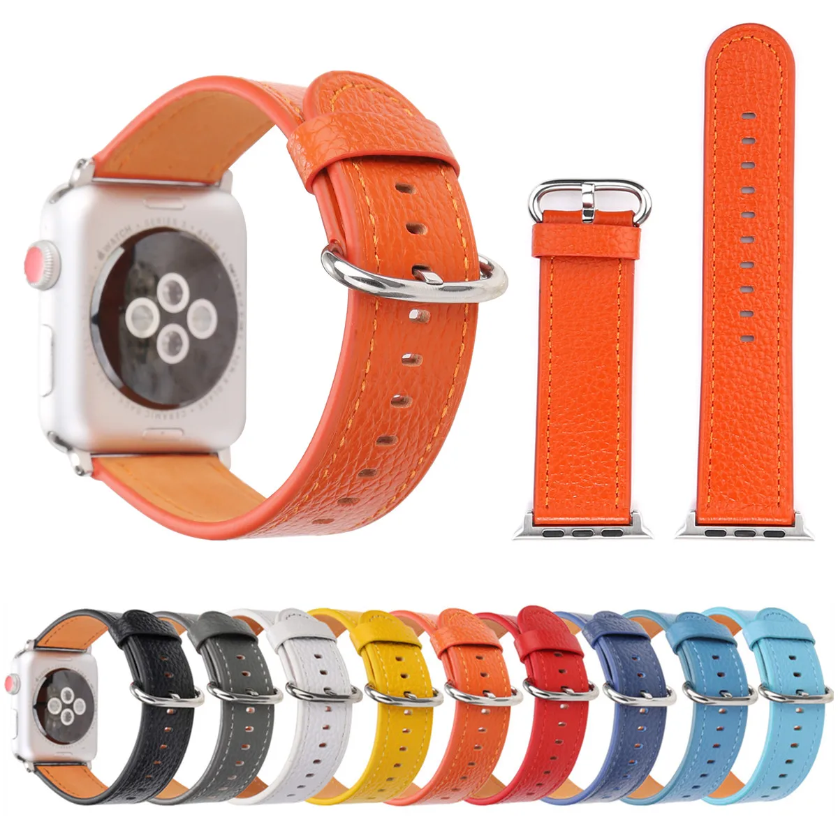 Кожаный ремешок для наручных часов Apple Watch версии 4/3/2/1 спортивные наручные