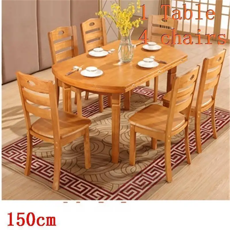 Set Dinning Eet Tafel Tisch Tavolo Da Pranzo Yemek Masasi Sala De Jantar Wooden Round Desk Mesa Comedor Bureau Dining Table