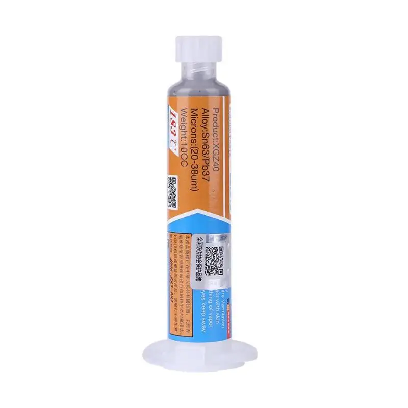 

Solder Welding Paste Flux XG-Z40 10CC Repair Services Industry Mechanic Needle Soldering Glue Needle Solder Flux Paste 25-45 um