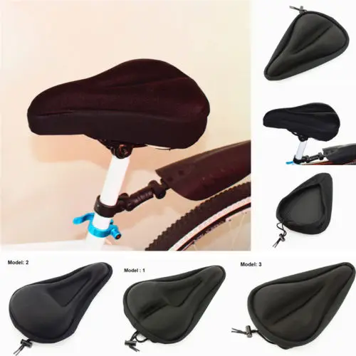 

Road MTB Mountain Bike Bicycle Saddle Spring Seat Soft Gel Padded Cushion Cover