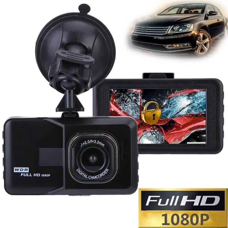 Car DVR Full HD 1080P 3 Car Camera With Motion Detection Night Vision G Sensor 120 Degrees Dashcam Video Registrars For Cars