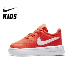 NIKE Kids FORCE 1 '18 (TD) New Arrival Boy And Girl Running Shoe Toddler Comfortable Sports Breathable Sneakers #905220-603 NIKE Kids FORCE 1 '18 (TD) New Arrival Boy And Girl Running Shoe Toddler Comfortable Sports Breathable Sneakers #905220-603