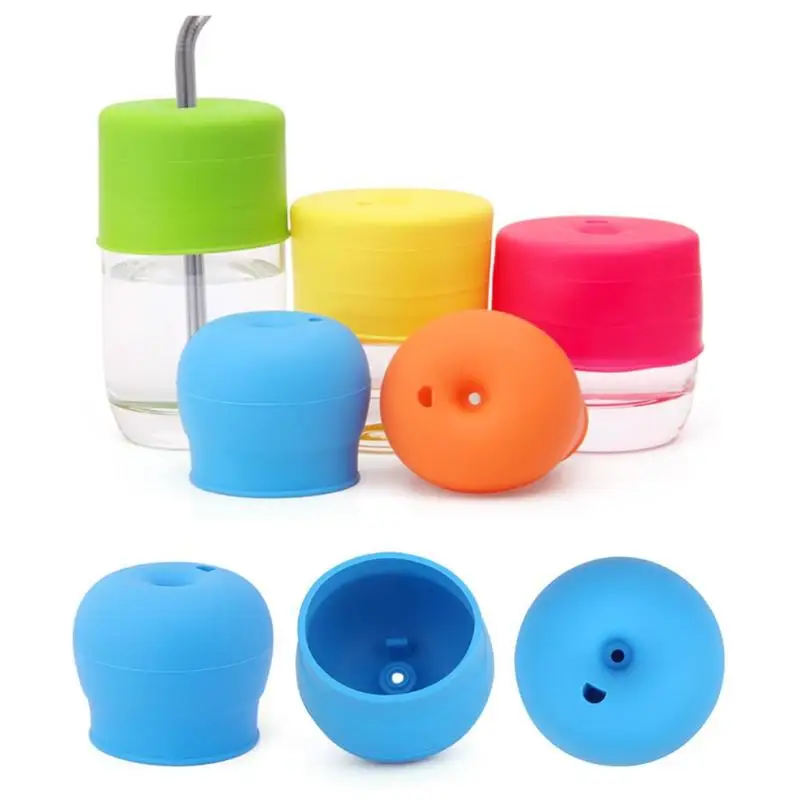 Stretchable Leakproof Silicone Lids Creative Baby Drinking Cup Cover No Seals Mug Lid Stopper Cover For Family Travel Baby Care