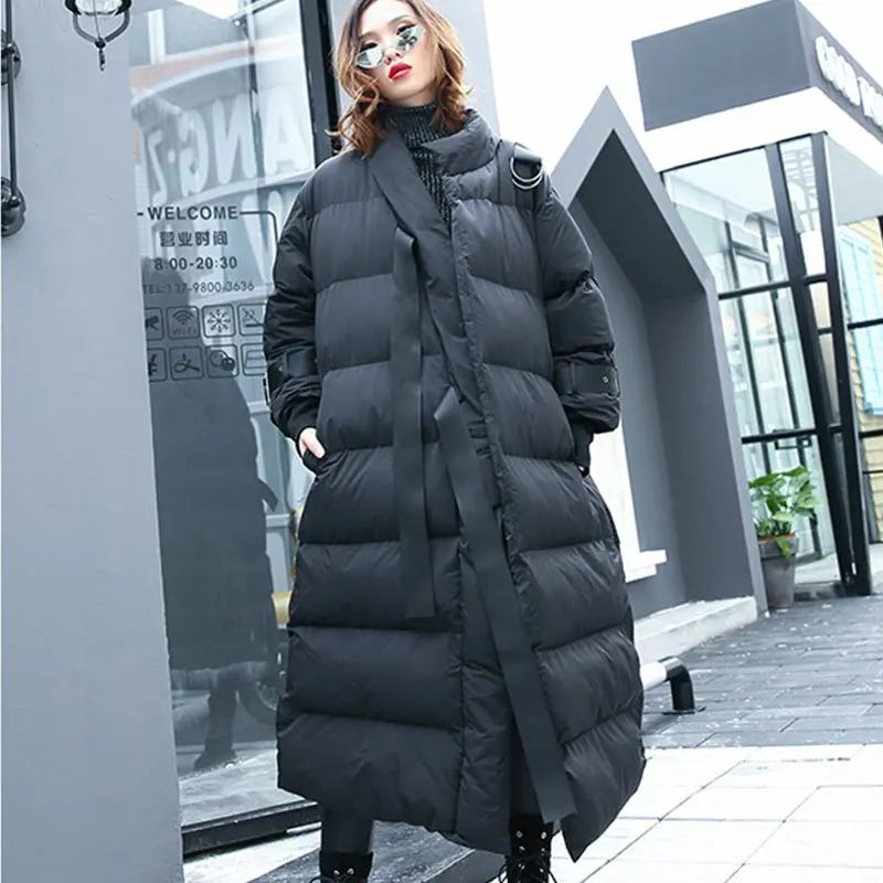 Veste Épais Femmes Vers Pardessus Vestes Coton 2018 En Parkas Black Hiver Matelassé 0501 Bas Femme Le Longues Chaud Streetwear Europe Surdimensionné Manteau UAwqxv8