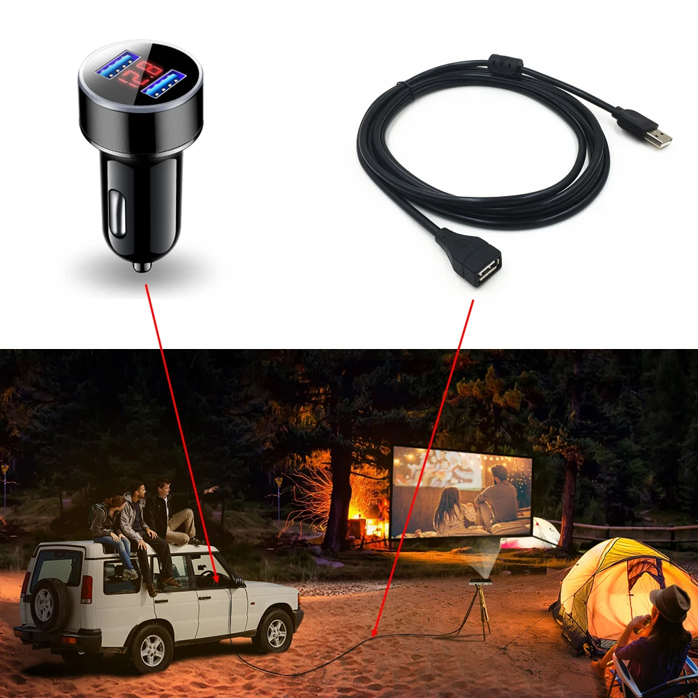 DC5V/3A مركبة محول الطاقة ل BYINTEK UFO P8I P10 R7 العارض