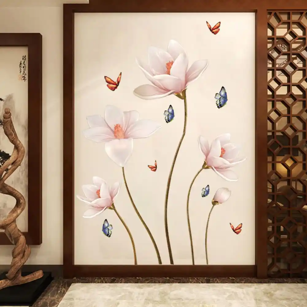 3D Wall Stickers Removable Plant Picture Home Wall Decor Mural Art Decals A