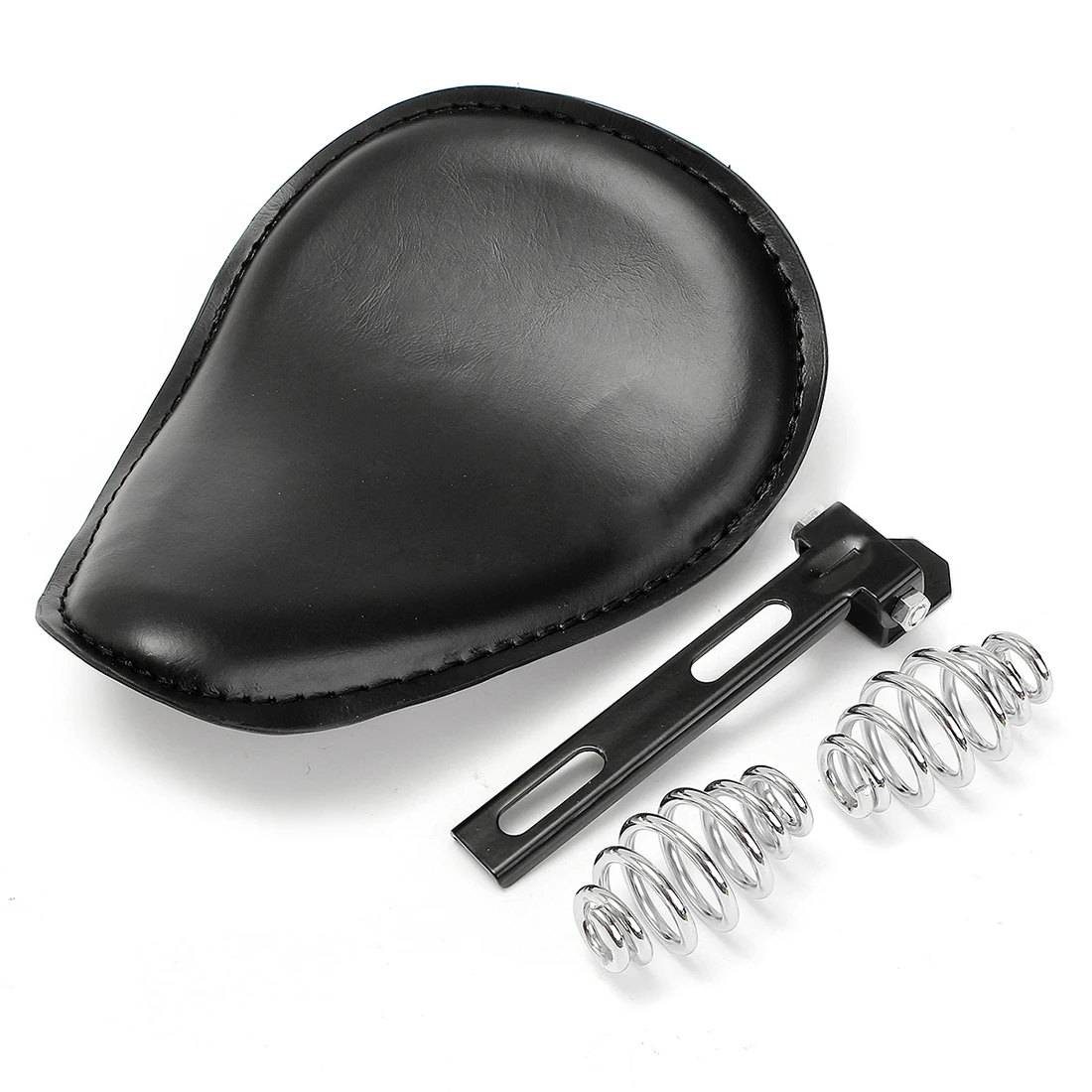 

3 inch Leather Motorcycle Sportster Chopper Bobber Custom SOLO Spring Bracket Seat