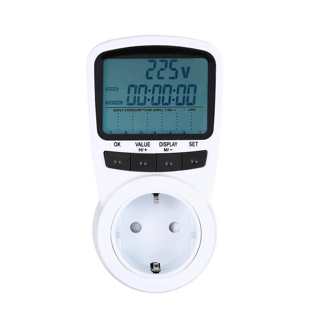 

Hot sale Plug in Energy Meter Wattage Voltage Electricity Monitor Analyzer Power Detector