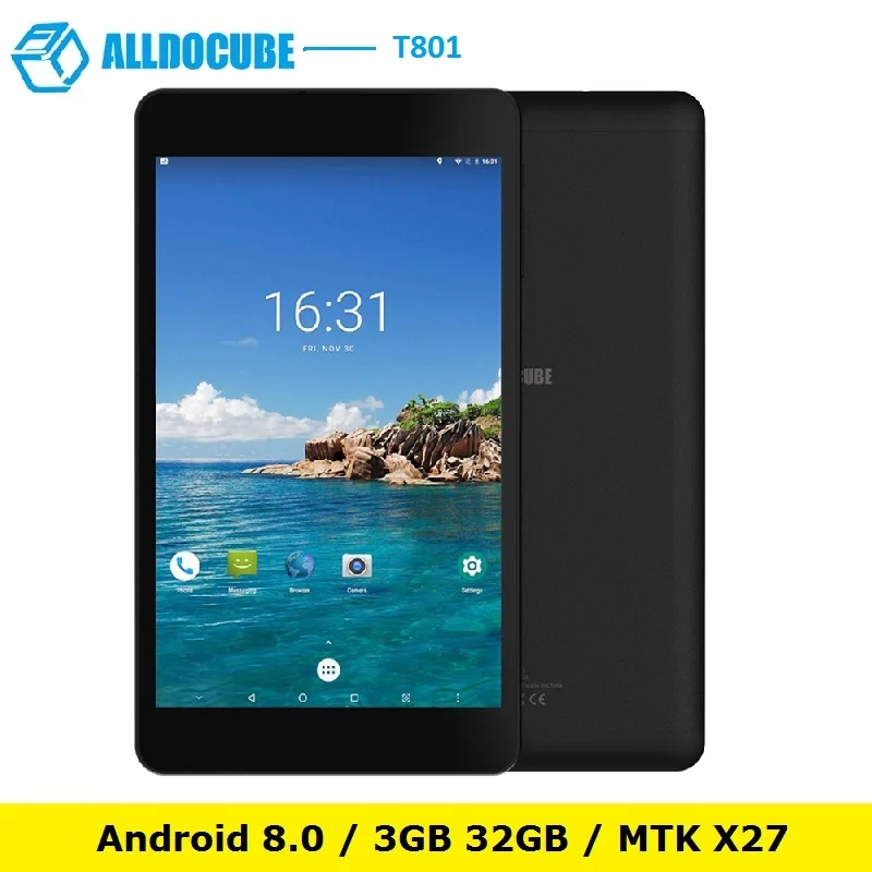 

ALLDOCUBE T801 4G Phablet 8.0 inch 1920*1200 Android 8.0 MT6797W X27 Deca Core 3GB RAM 32GB ROM Dual Carmea 5500mAh Tablet PC