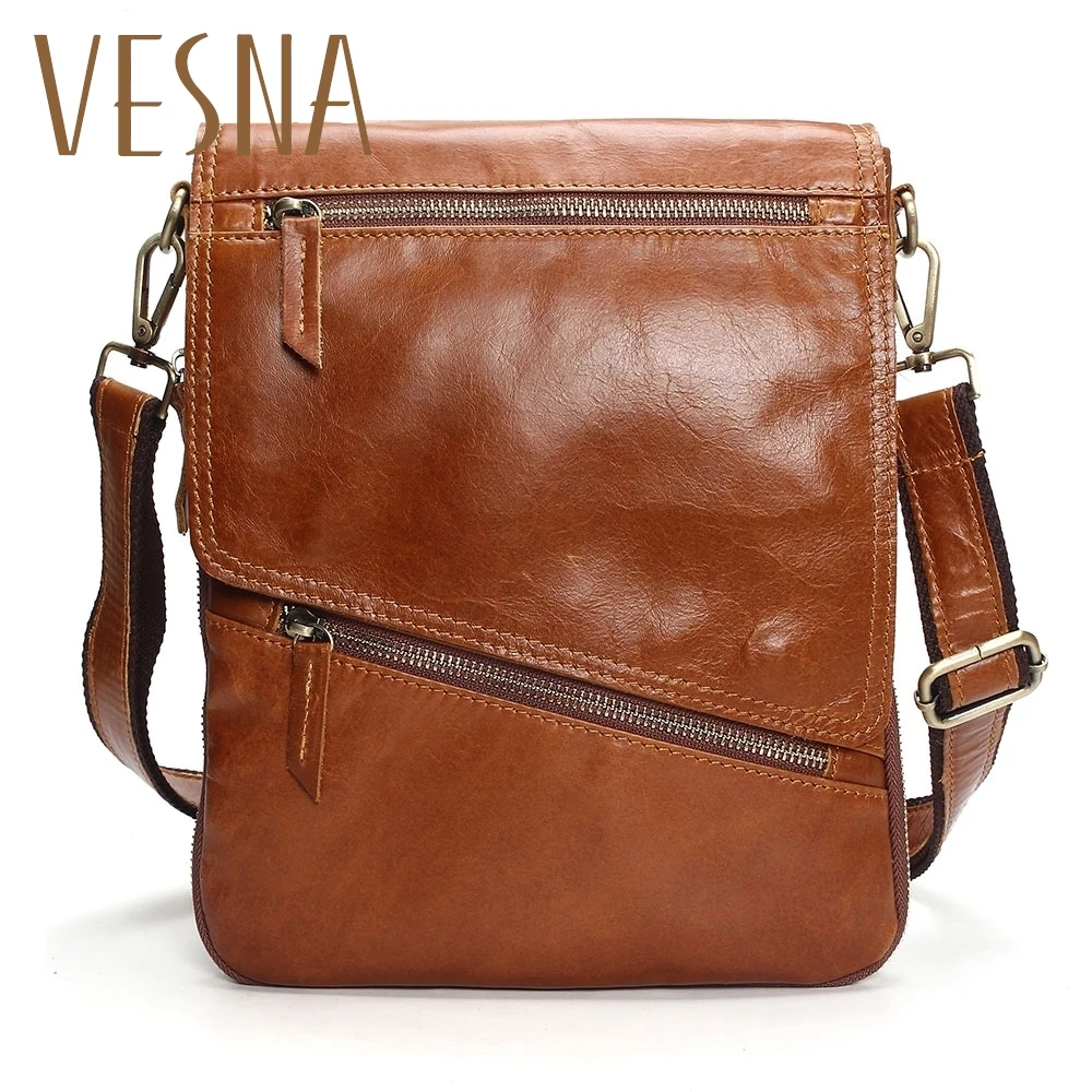 

Vesna Burglarproof Buckle Small Mens Crossbody Bag Personality Oblique Flap Cool Men Messenger Bag Sling Shoulder Bag Male
