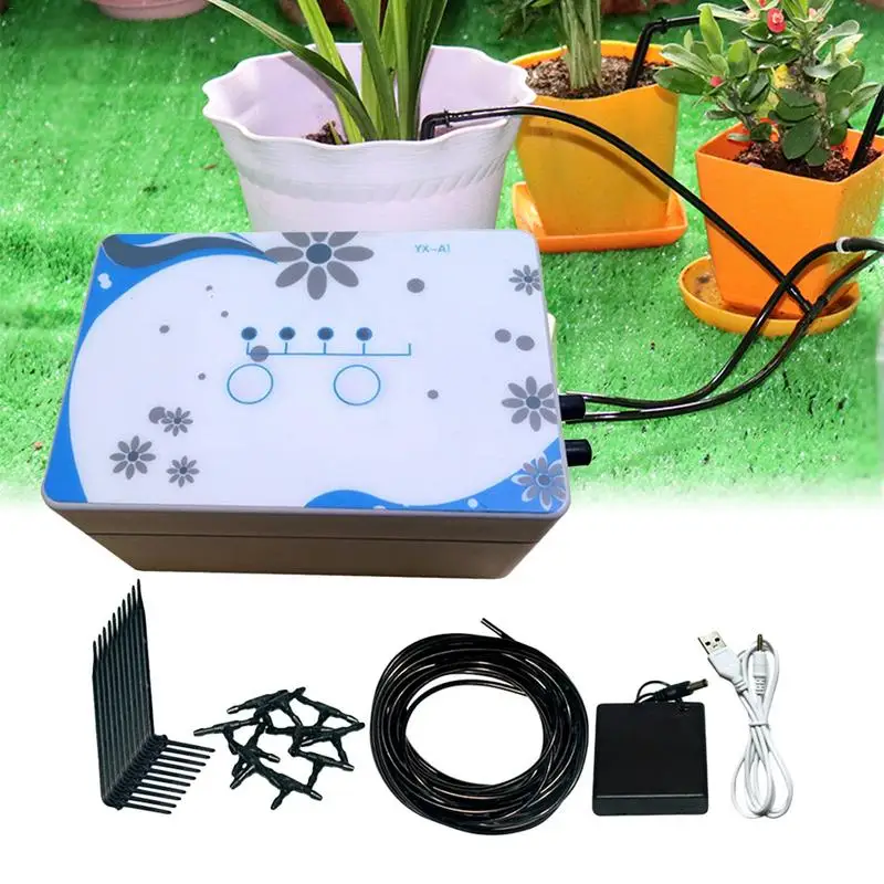 

Automatic Watering Device Low Power Intelligent Timing Automatic Watering Equipment Drip Irrigation for Home Balcony Garden