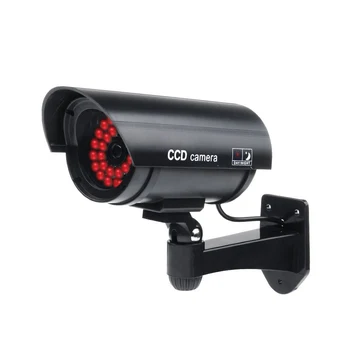 

IG-Outdoor Fake / Dummy Security Camera with 30 Illuminating LED Light (Black) CCTV Surveillance