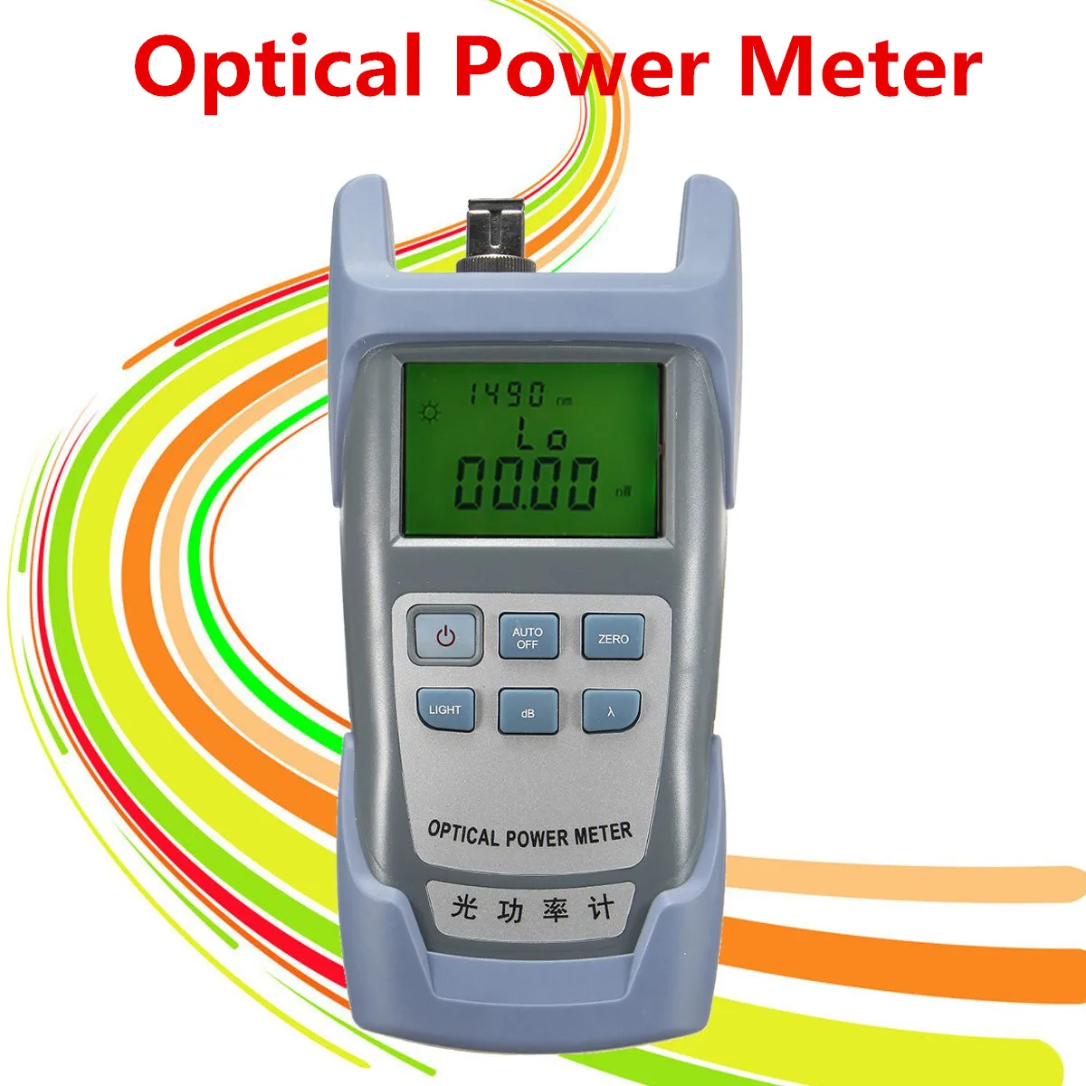 Handheld Fiber optical power meter 70 to +10dBm and 10mw 10km Fiber