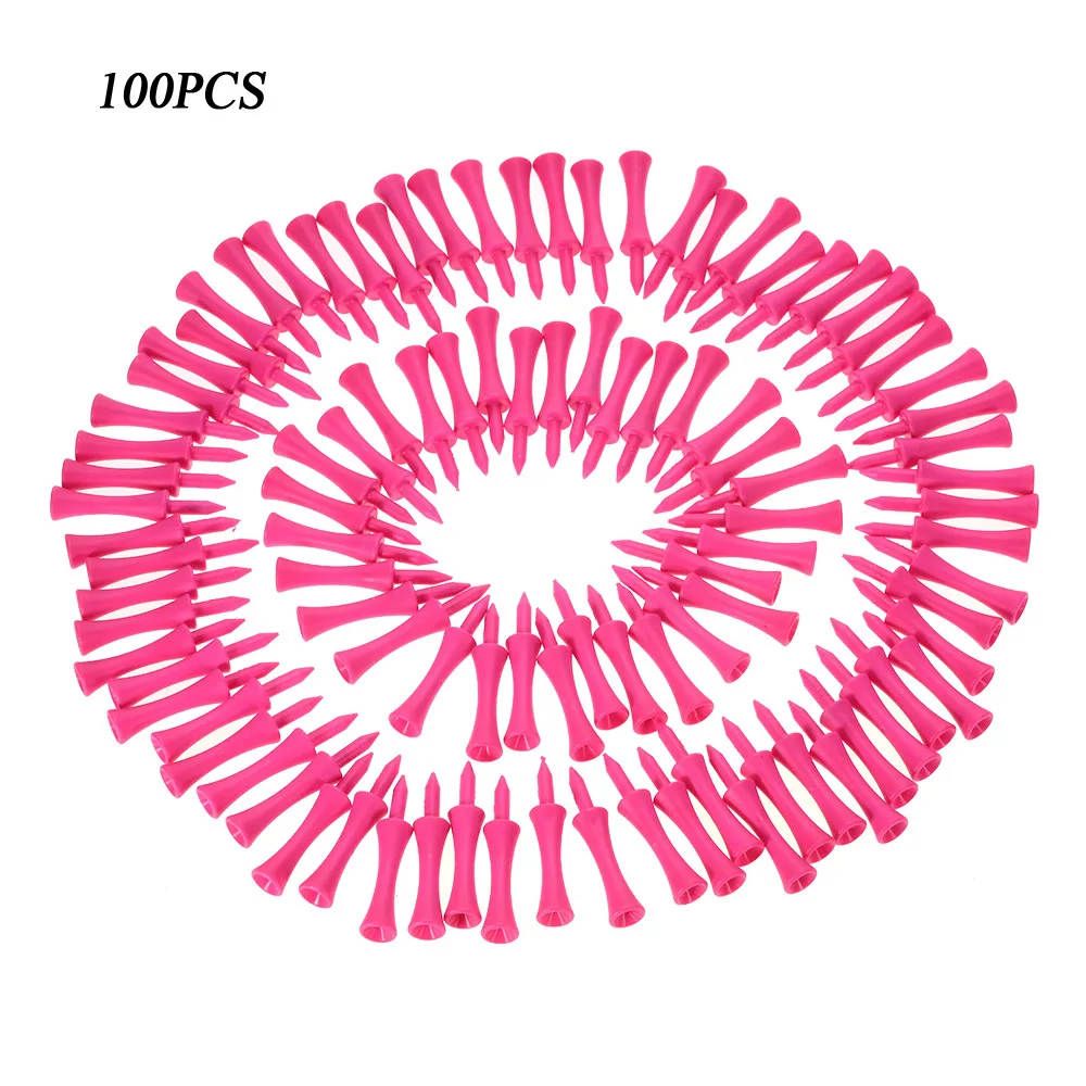 

100PCS Plastic Castle Step Grad Golf Ball Tees Golf Holder Golf Ball Stand