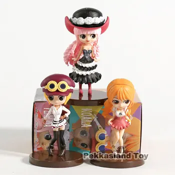 

Q Posket Petic Vol.2 One Piece Nami Perona Koala PVC Action Figures Collectible Model Toys 3pcs/set