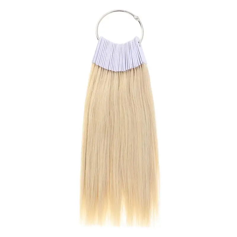 30pcs Hair Color Rings Human Hair Swatches Testing Color Samples (3 Degree Color)