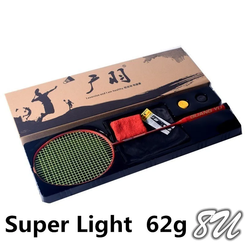 

Badminton Racket Exceed Light 8U Offensive Defensive Full Carbon Good Quality Single Racket Q1388ZXD
