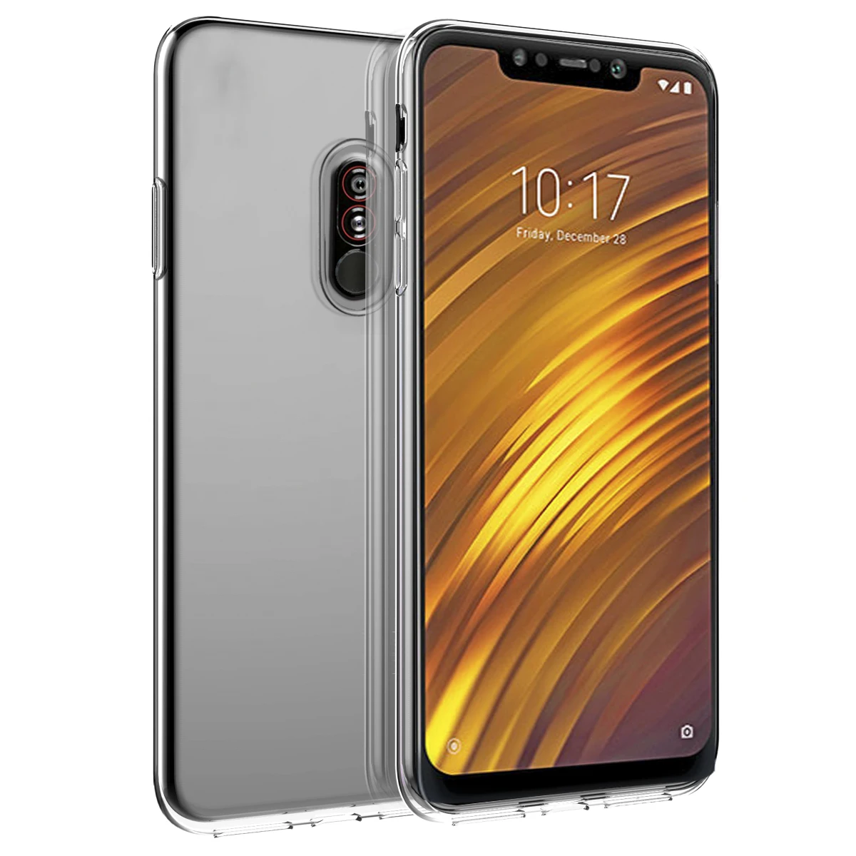 Чехол для Xiaomi Pocophone F1 Poco силиконовый мягкий ударопрочный прозрачный чехол из ТПУ