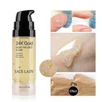 

15ml 24k Gold Ultra Moisturizing Face Essential Oil Makeup Foundation Base Primer Anti-aging Cosmetic