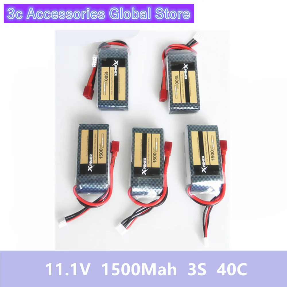 Горячая Распродажа 5 шт. Φ 11 1 V 1500Mah 3S 40C MAX 60C T штепсельная Вилка для