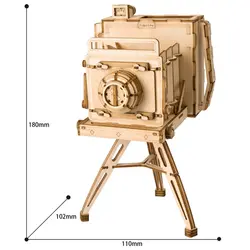 Robotime винтаж камера держатель ручки домашний Декор Фигурка Diy Дерево Миниатюрная модель украшения интимные аксессуары подарок для детей Tg403