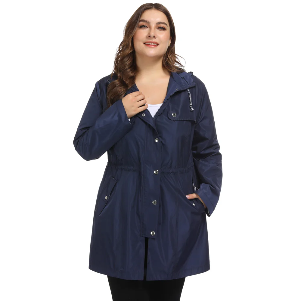 Outwear Capuche Chaud Taille Spéciale Blue navy Femme Pour ~ Veste Grande À Hiver Offre Sweat Black Manteau PxOA8qA