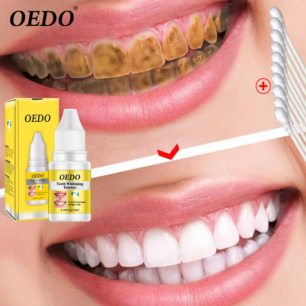 

OEDO Teeth Whitening Essence Powder Oral Hygiene Cleaning Serum Removes Plaque Stains Tooth Bleaching Dental Tools Toothpaste
