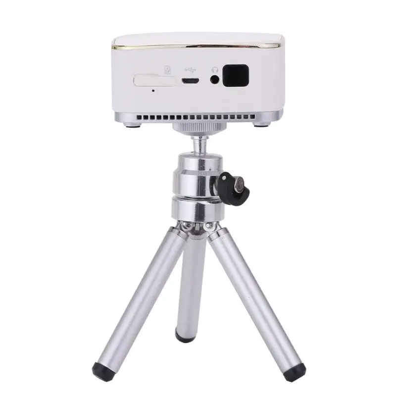 

Mini Android Projector WiFi Bluetooth Portable Beamer 854x480 resolution Projector for Home Cinema Theater with Triangle Bracket