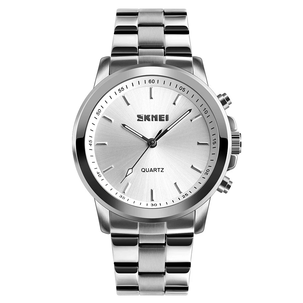 

Skmei Men'S Quartz Watch Men'S Fashion Business Clock Bluetooth Sos Help Top Brand Luxury Smart Watch 1324