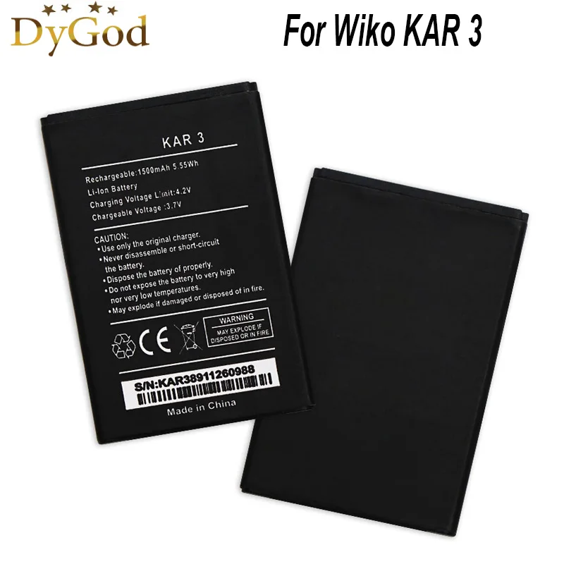 Аккумулятор DyGod 1500 мАч для Wiko KAR 3 высококачественный сменный аксессуар