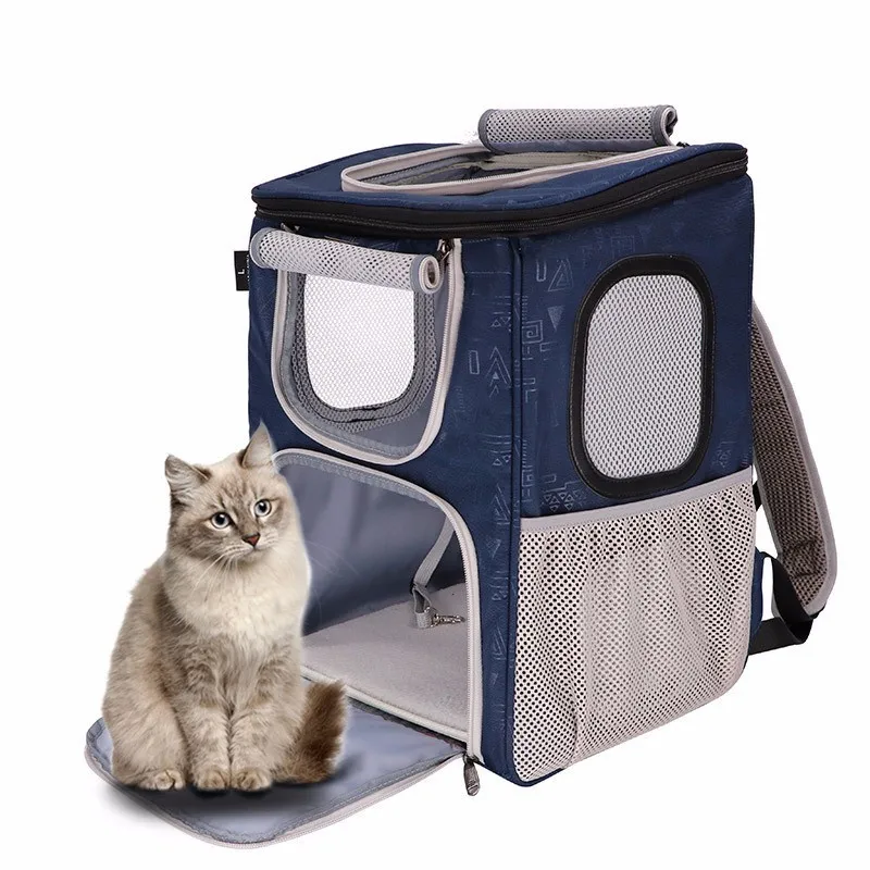 

Dog Carrier Bag Portable Cats Dog Backpack Foldable Outdoor Travel Bag Puppy Carrying Mesh Shoulder Pet Bags