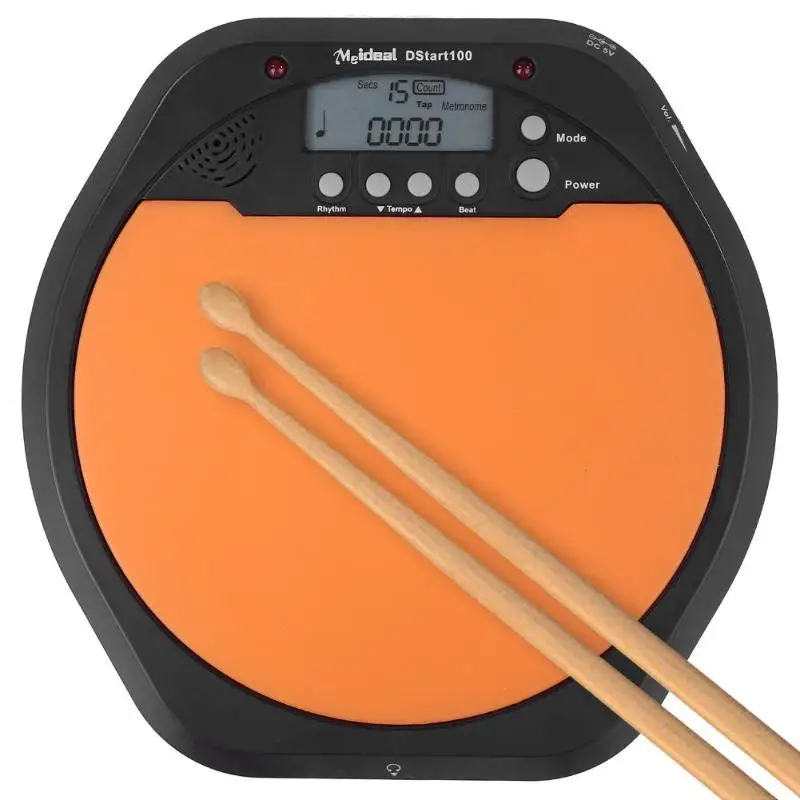

2 in 1 Digital Electronic Dumb Drum Pad Metronome Practice Drum for Jazz Drums Exercise Training Practice Metronome