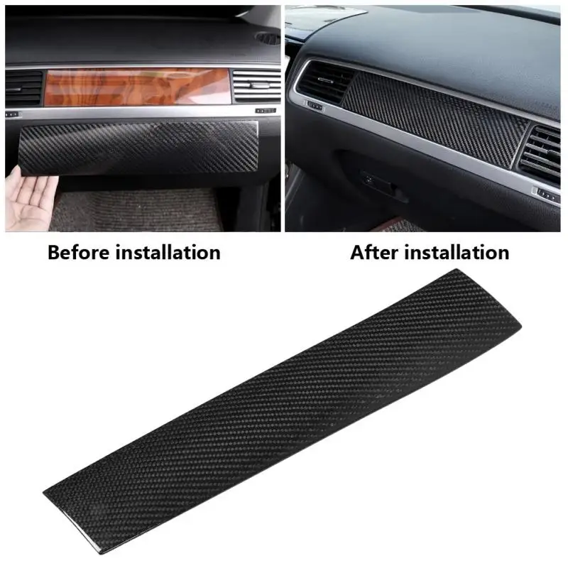 

Passenger Side Box Decoration Cover Trim decorative Sticker for Volkswagen Touareg 2010 2011 2012 2013 -2018 Car Carbon Fiber