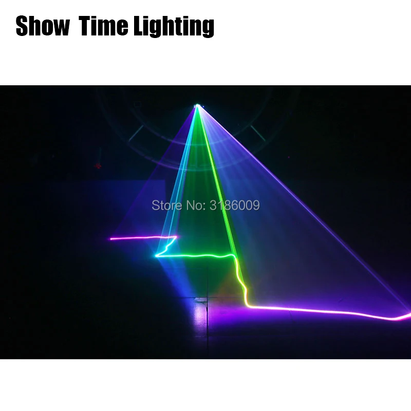 Самое время для дома вечерние DJ лазерный проектор сканер Лазерная линия DMX RGB