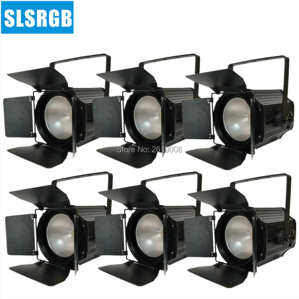 

6pcs/lot High Power 3200K-5600K COB 200W Led Par Light Barndoor Angle Adjustable Cold White/Warm White/2in1 200W COB Aluminum