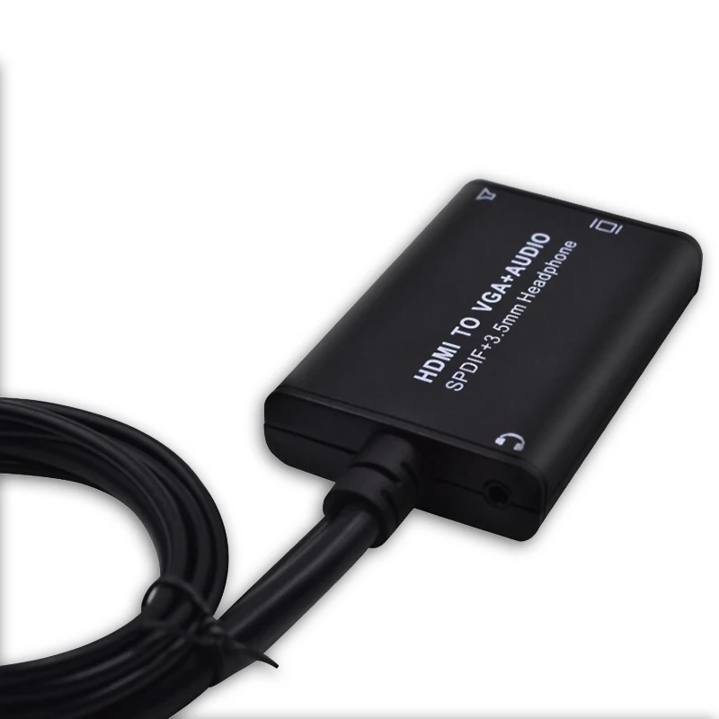 2018 Новый HDMI конвертер VGA адаптер + 3 5 мм аудио волоконно оптический звуковой