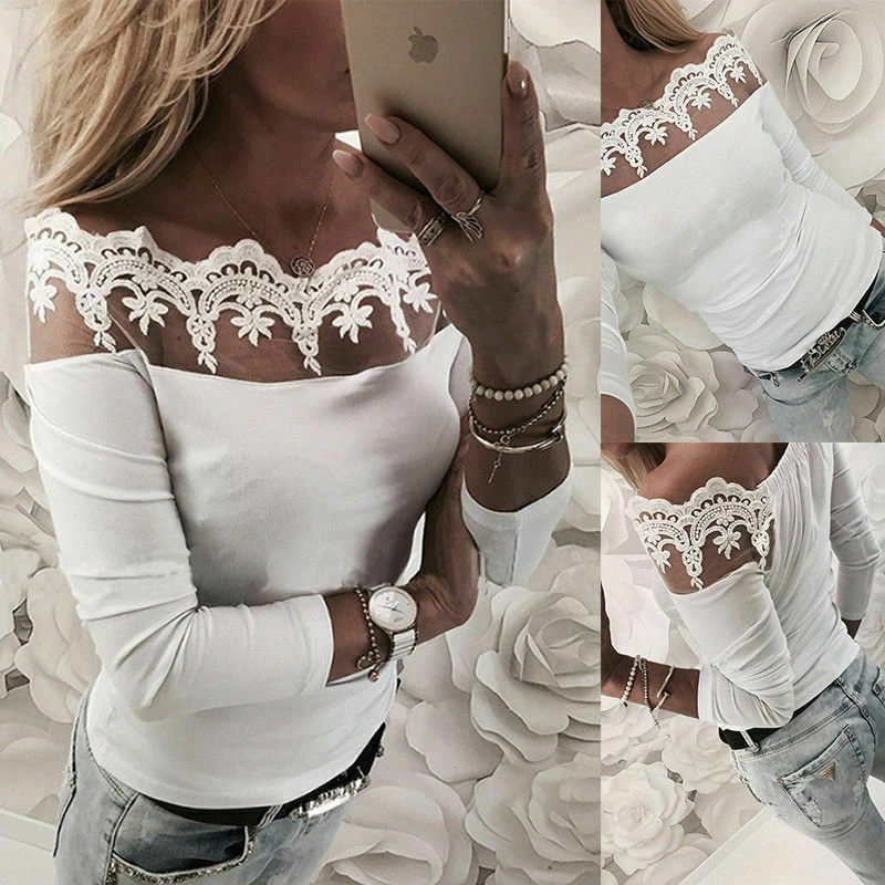 

2019 Fashion Women Loose Pullover T Shirt Long Sleeve Casual Tops Shirt