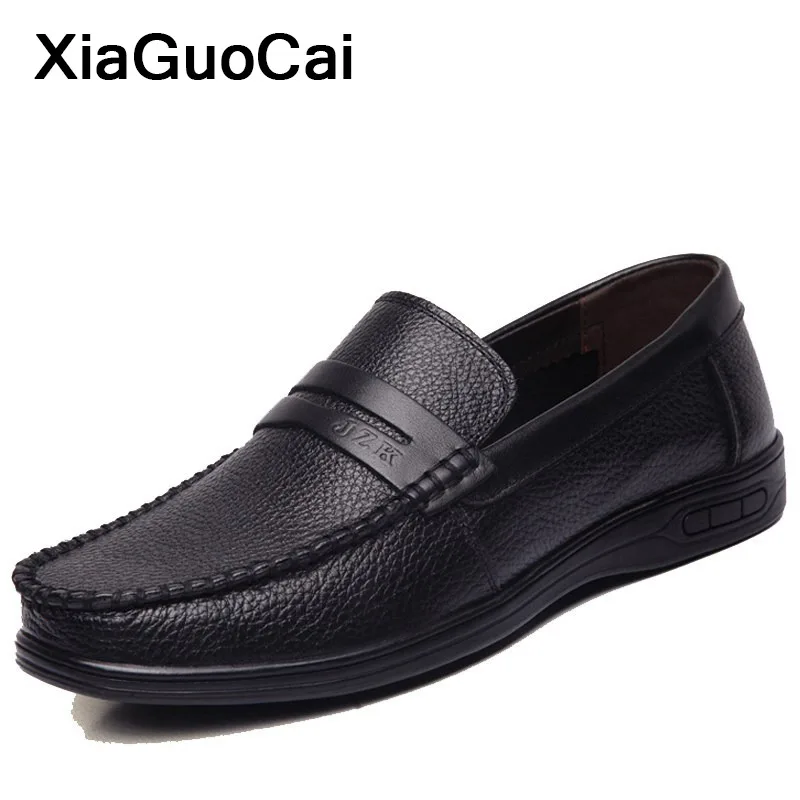 

Man Shoes Spring Autumn Men Casual Shoes Genuine Leather Male Loafers High Quality Slip-on Doug Shoes Moccasins Business