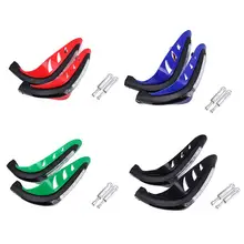 Мотоцикл Передняя рука лобовое стекло ручной защита Led с подсветкой анти-осень с монтажными кронштейнами