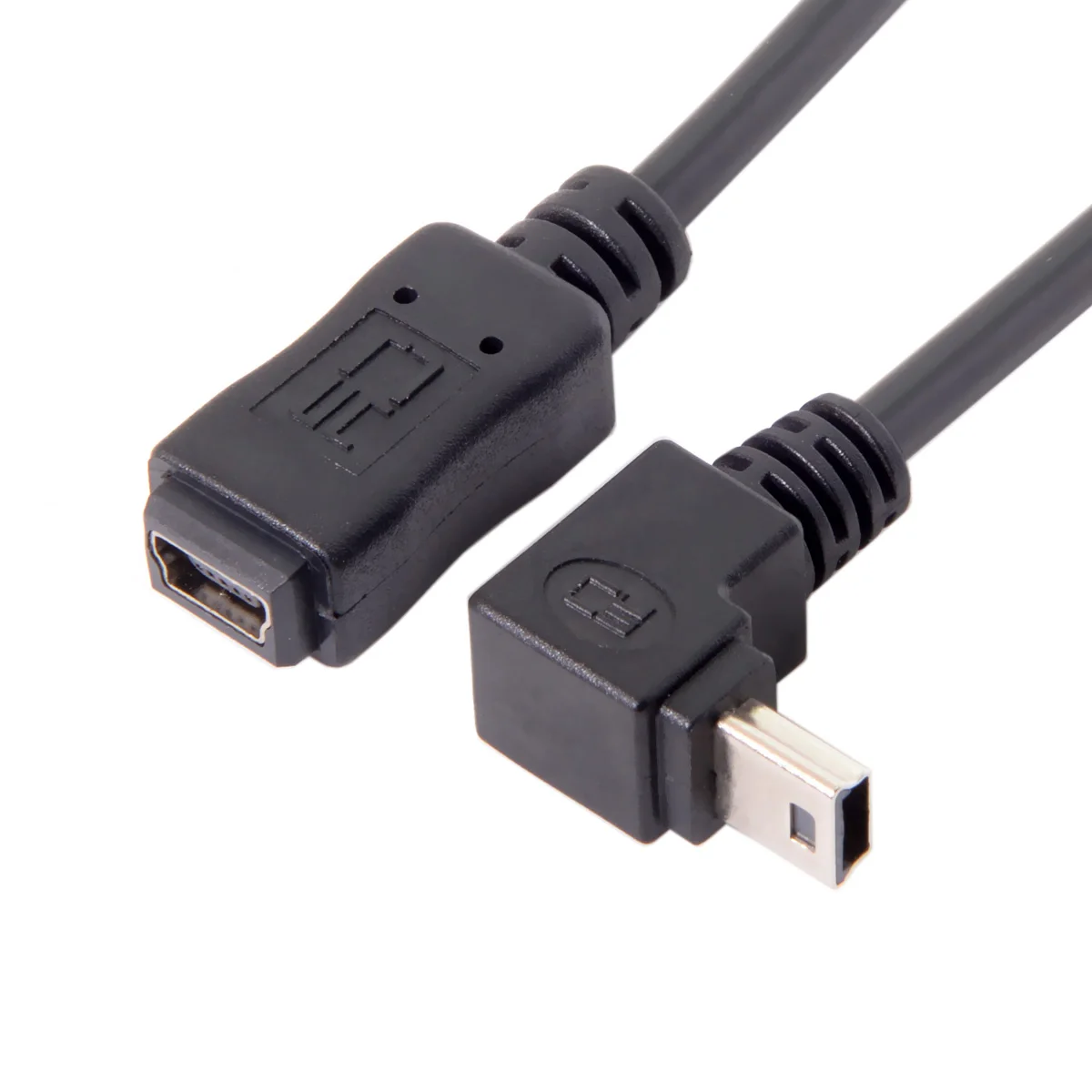 Zihan GPS Mini USB 5pin 90D удлинитель с углом поворота штекер гнездо 20 см|Кабели передачи