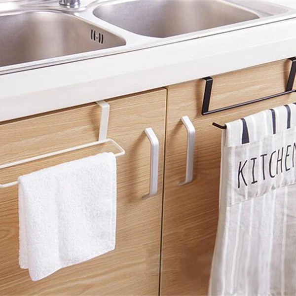 Kitchen Tissue Holder Hanging Bathroom Toilet Roll Paper Holder Rack Kitchen Cabinet Door Hook Holder