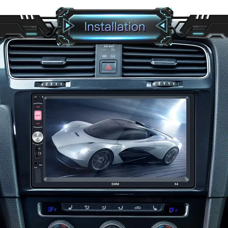 

7" 2 DIN MP5 Car Player Bluetooth Touch Screen Stereo Radio Camera Supports Android IOS System MirrorLink Mp5 2din Car Radio