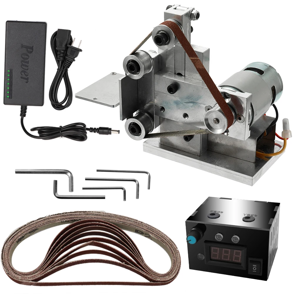 

Mini Electric Belt Sander DIY Polishing Grinding Machine Cutter Edges Sharpener Multifunctional Grinder Metal Polishing Tools