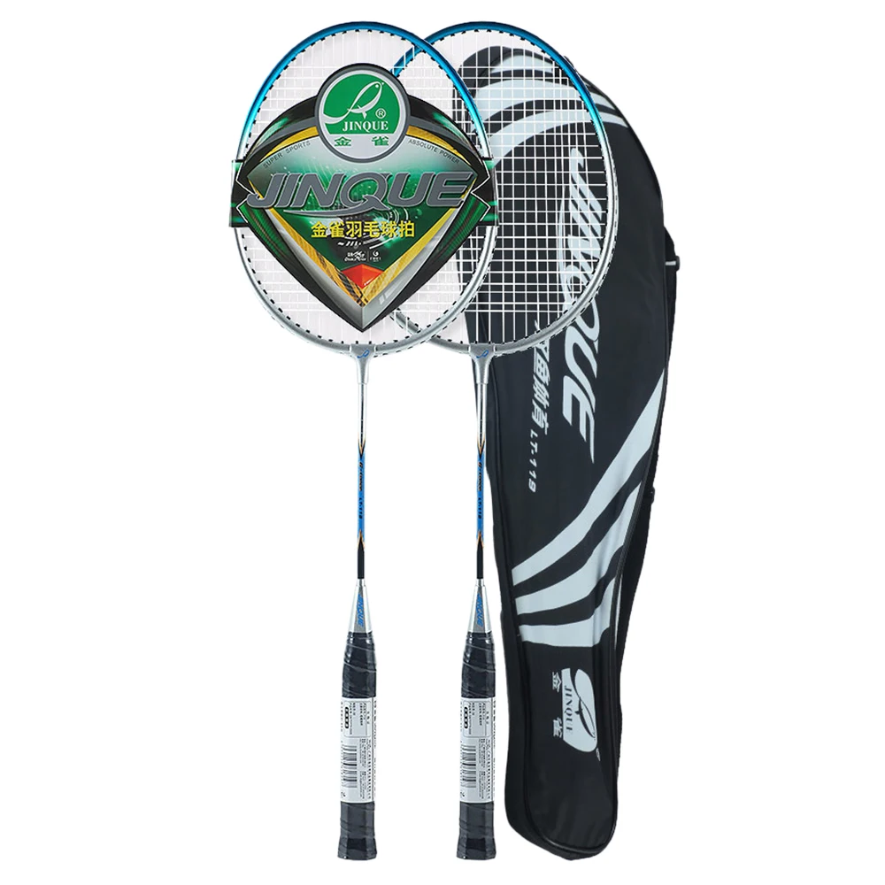 2 Player Badminton Racket Set Lightweight Aluminum Badminton Racquet