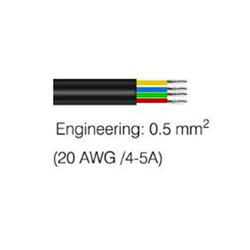 CLAITE большой размер 4 Pin 4A 20AWG Водонепроницаемый женский и мужской соединительный