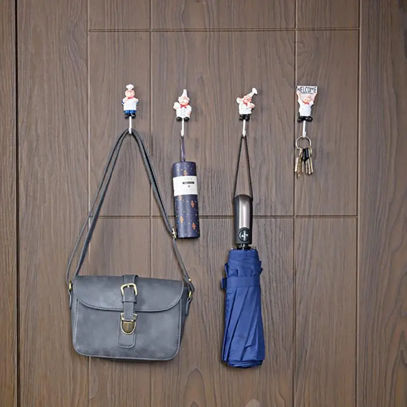 

Stainless Steel Hook Wall Mounted Nail-Free Strong Adhesive Hook Door Viscose Traceless Hooks