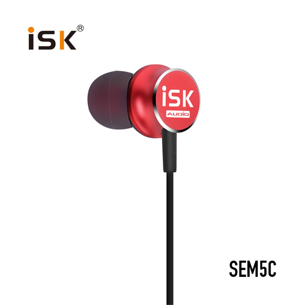 ISK SEM5C Профессиональный DJ мониторинг в ухо наушники HiFi музыка вкладыши запись Студия Наушники